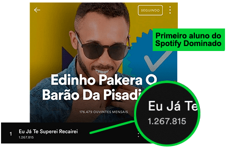 Resultado Spotify Edinho Pakera